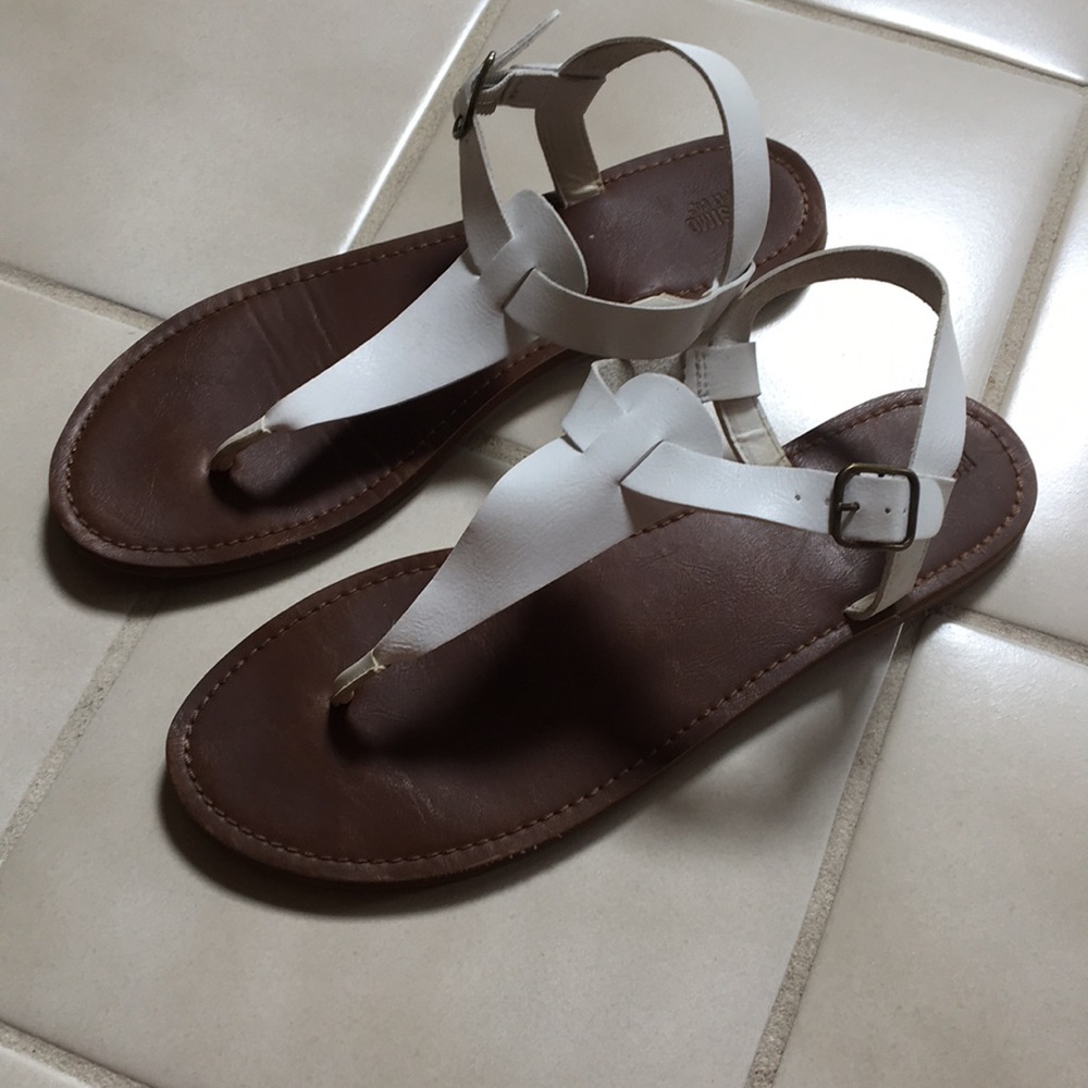 White sandals
